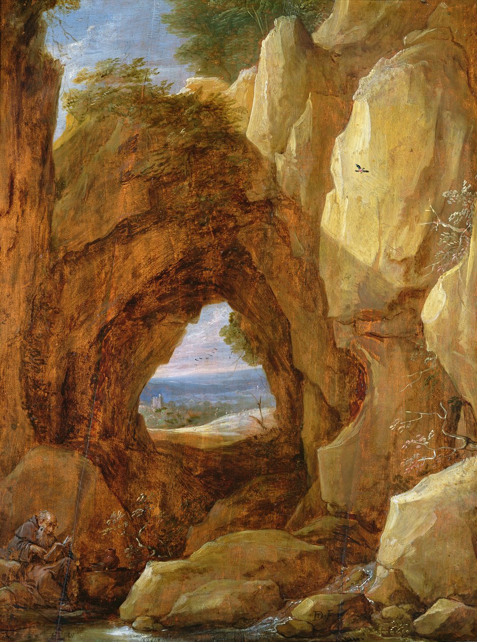 洞穴的内部 作者 大卫·特尼尔斯（David Teniers）