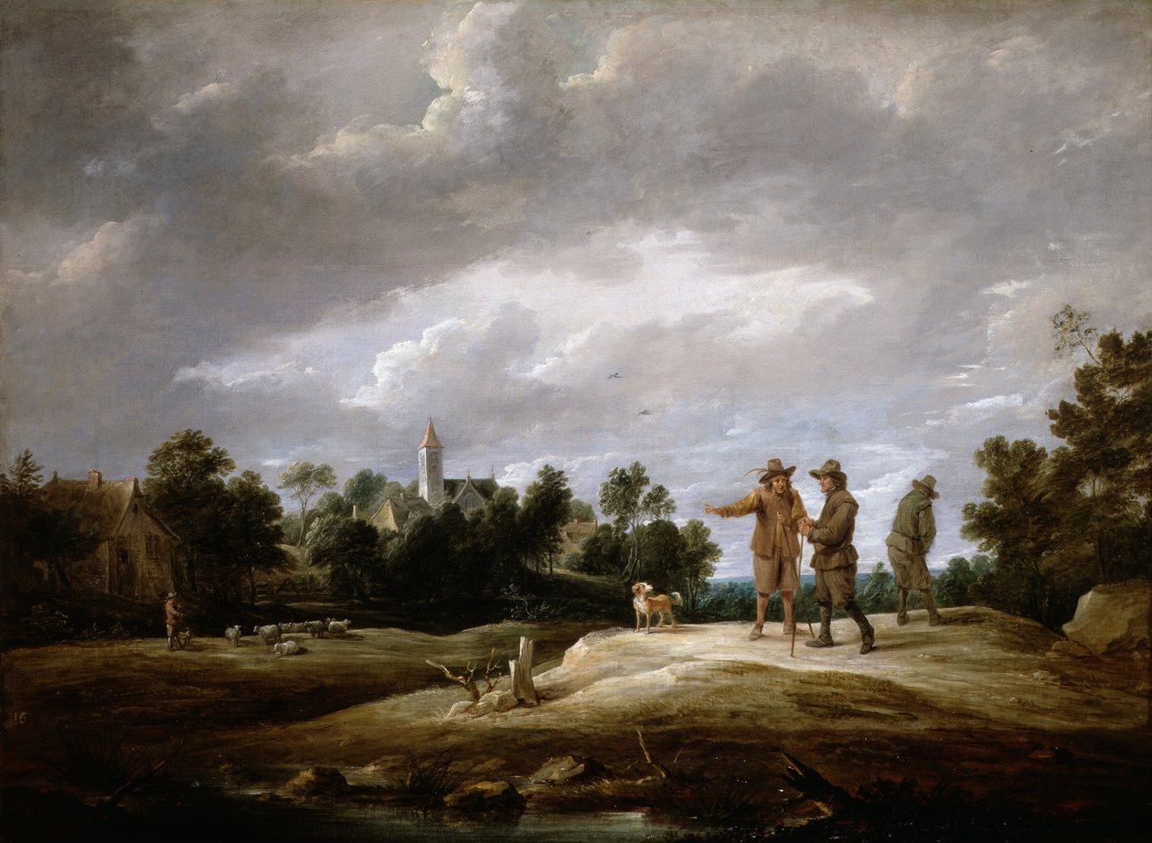 农民交谈 作者 大卫·特尼尔斯（David Teniers）