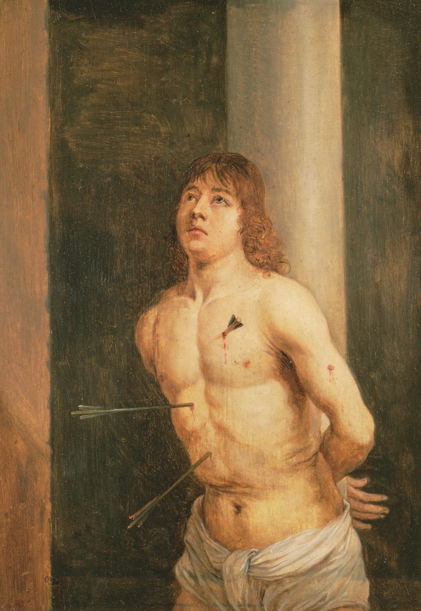 圣塞巴斯蒂安，1651-56（小组） 作者 大卫·特尼尔斯（David Teniers）