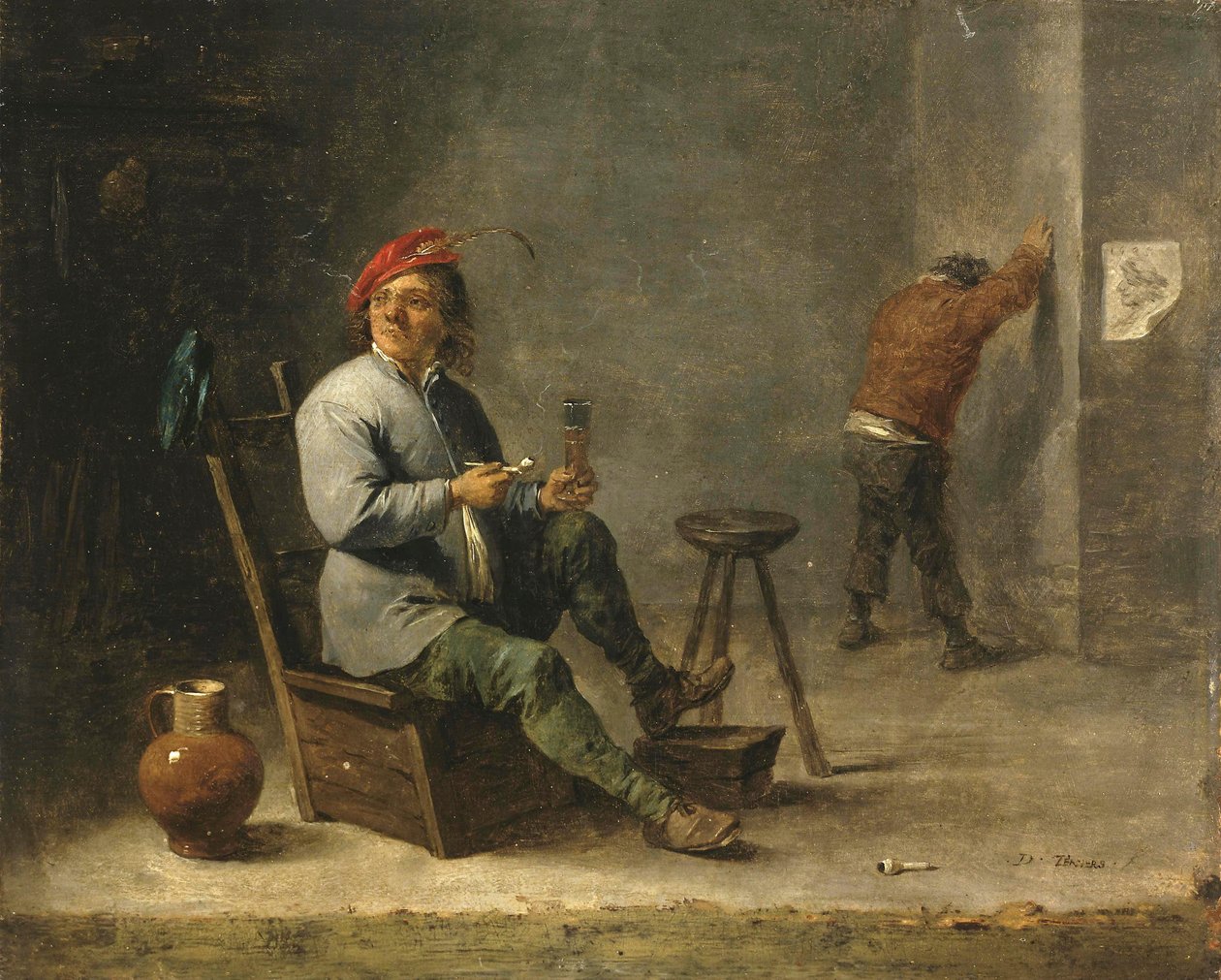 抽烟者 作者 大卫·特尼尔斯（David Teniers）