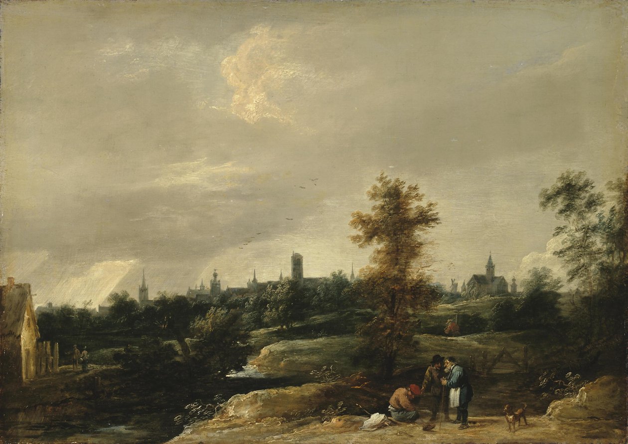 布鲁塞尔四周的看法 作者 大卫·特尼尔斯（David Teniers）