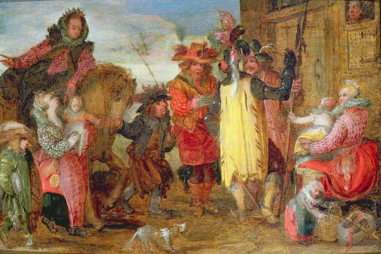 Jeanne de Flandres（1472-15459）将交付囚犯 作者 戴维·温克布恩斯