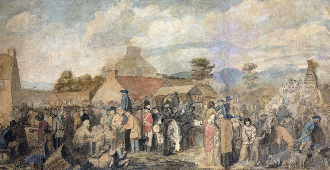 Pitlessie Fair，1804 作者 大卫威尔基