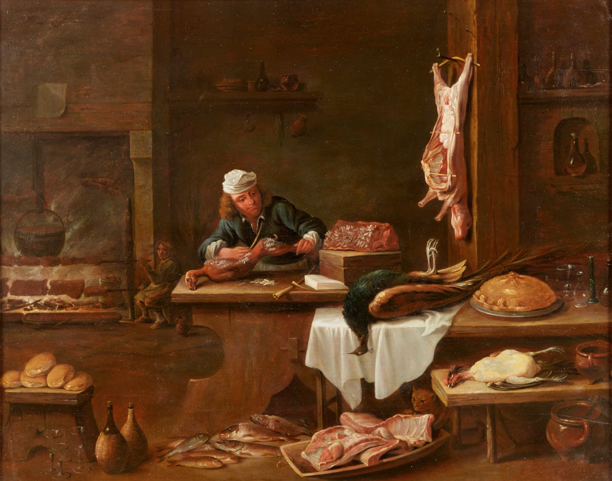 荷兰大厦的厨房 作者 大卫·特尼尔斯（David Teniers）