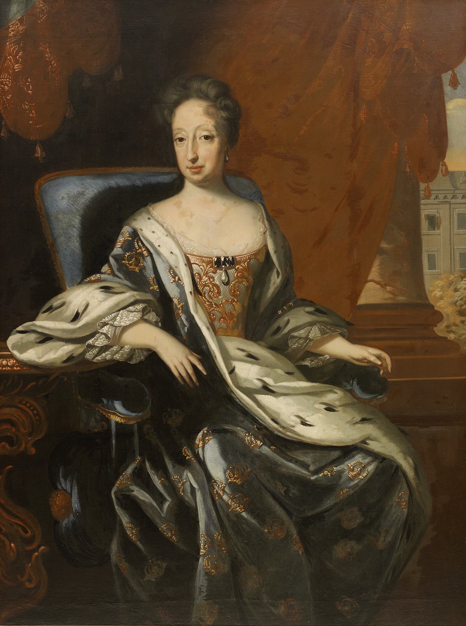 Hedvig Eleonora，瑞典女王Hedvig Eleonora的肖像 作者 戴维·冯·克拉夫特