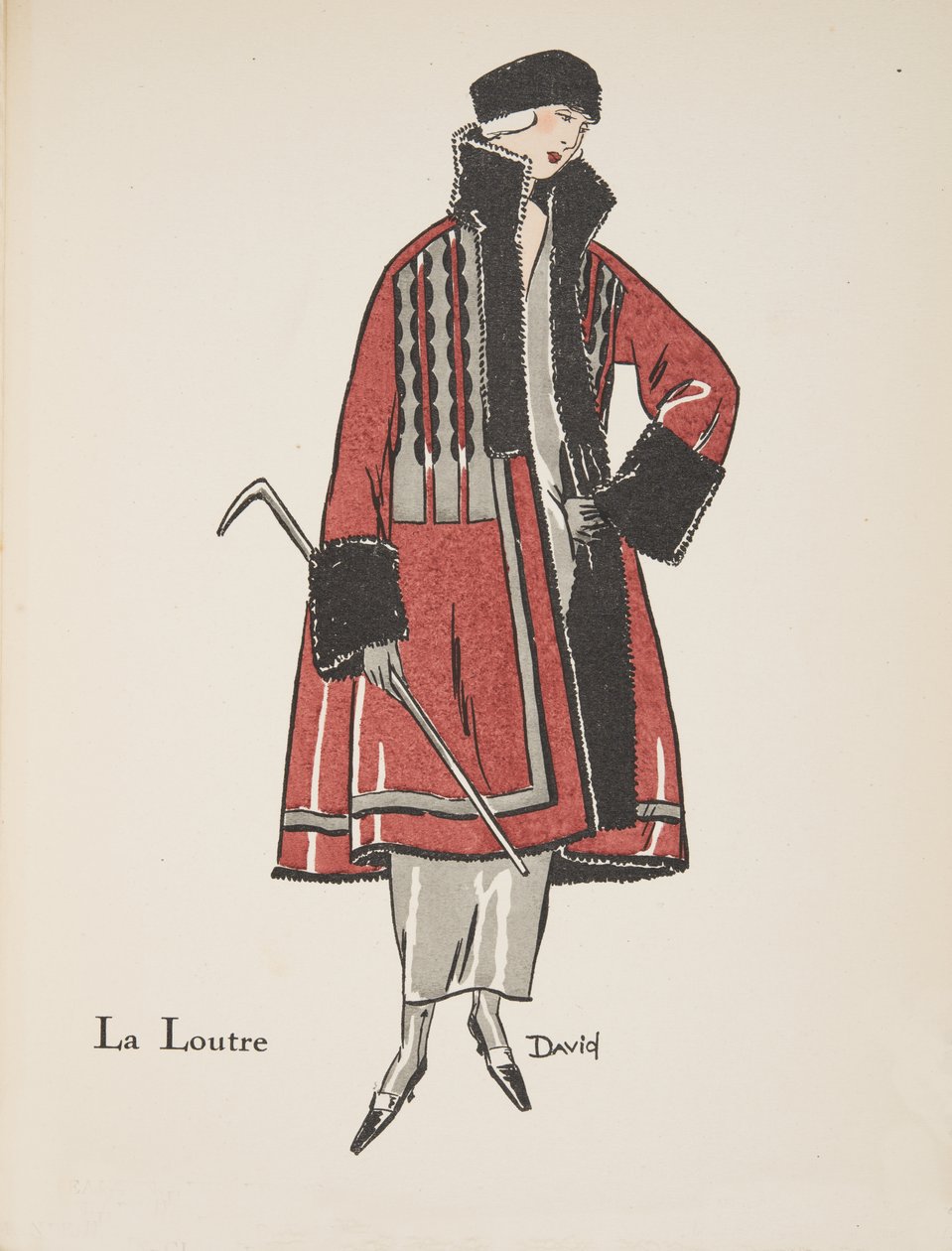 La Loutre, from a Collection of Fashion Plates 作者 戴维