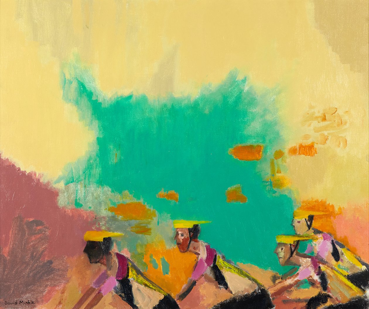《自行车手》，c.1997-98（布面油画） 作者 大卫·艾伦·雷德帕特·米奇