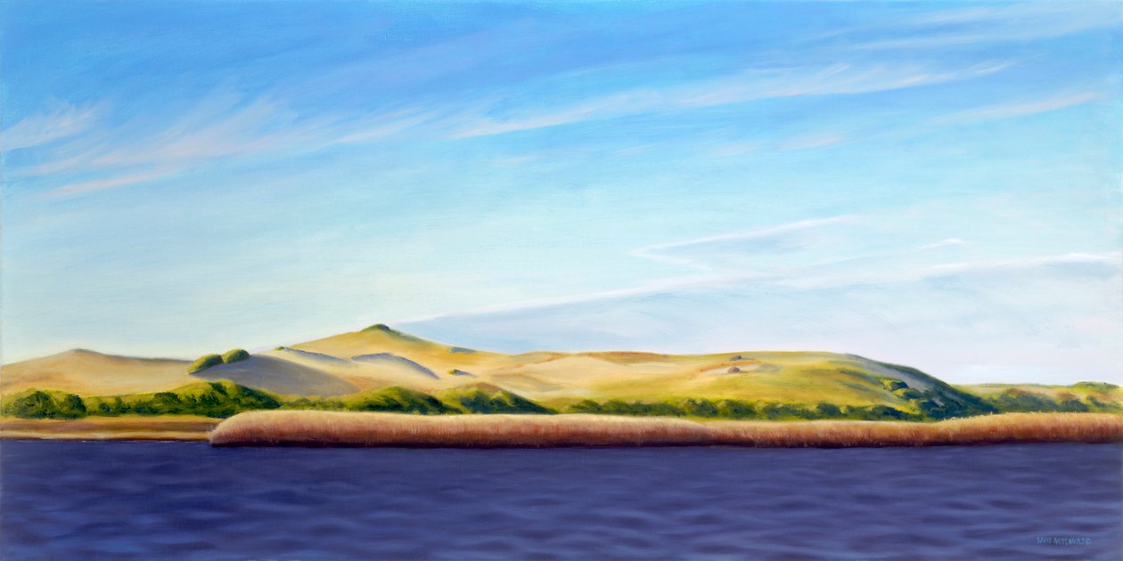 进入普罗旺斯地区，2013 年（布面油画） 作者 大卫·阿森诺（David Arsenault）