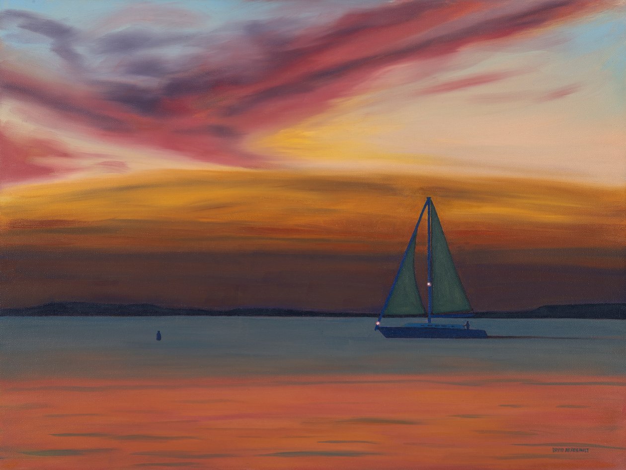 人生如梦，2023 年（布面油画） 作者 大卫·阿森诺（David Arsenault）