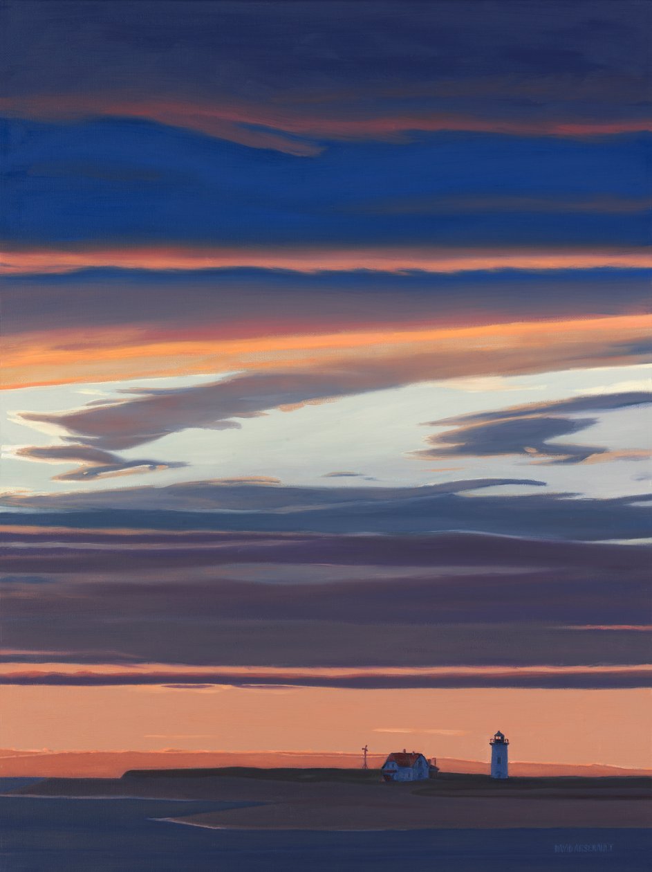 赛点终点，2017（布面油画） 作者 大卫·阿森诺（David Arsenault）