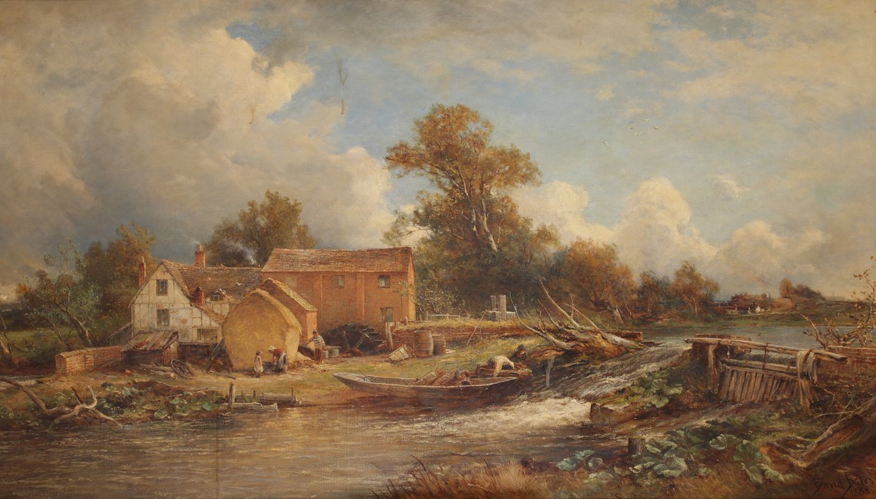 Forge Mill，River Tame，1888 作者 戴维·贝茨