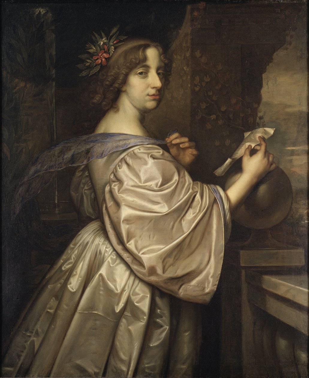 La reine Christine de Suede - 瑞典克里斯蒂娜女王（1626-1689）的肖像，由贝克，大卫（1621-1656）绘制。布面油画 作者 大卫·贝克