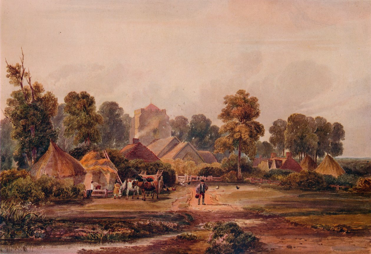 伍斯特郡农场，1848年 作者 大卫·考克斯（David Cox）