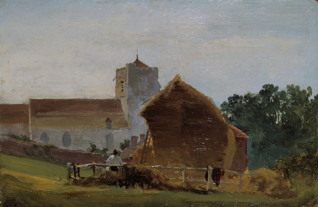黑斯廷斯的所有圣徒教堂，1812年。 作者 大卫·考克斯（David Cox）