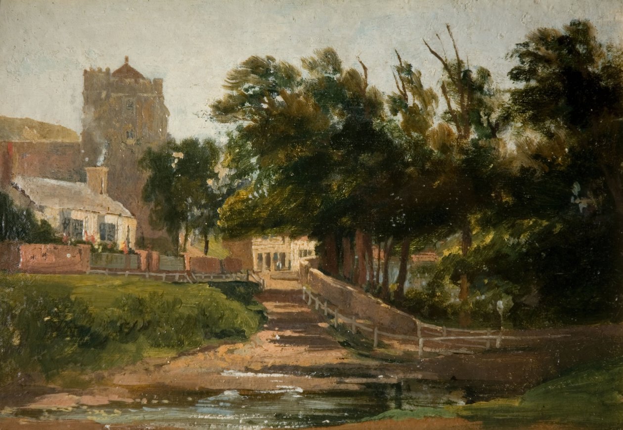 黑斯廷斯的所有圣徒教堂，1813年。 作者 大卫·考克斯（David Cox）