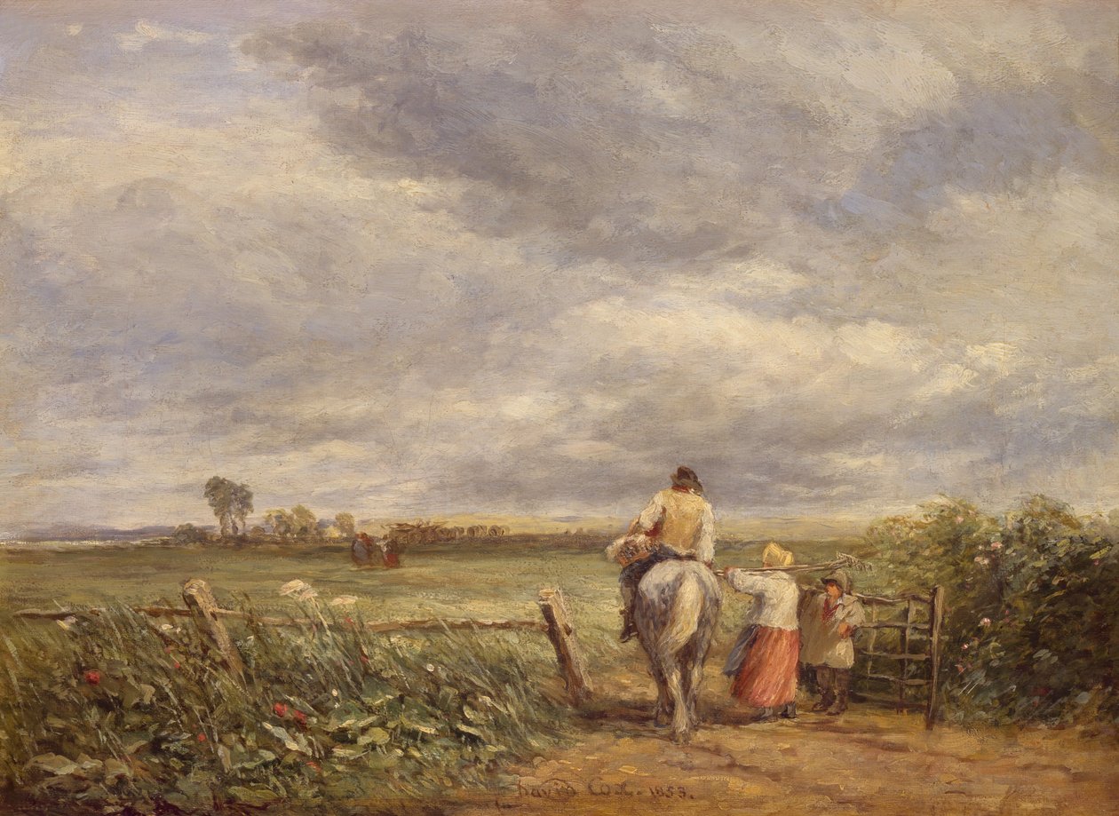 去海菲尔德，1853年。 作者 大卫·考克斯（David Cox）