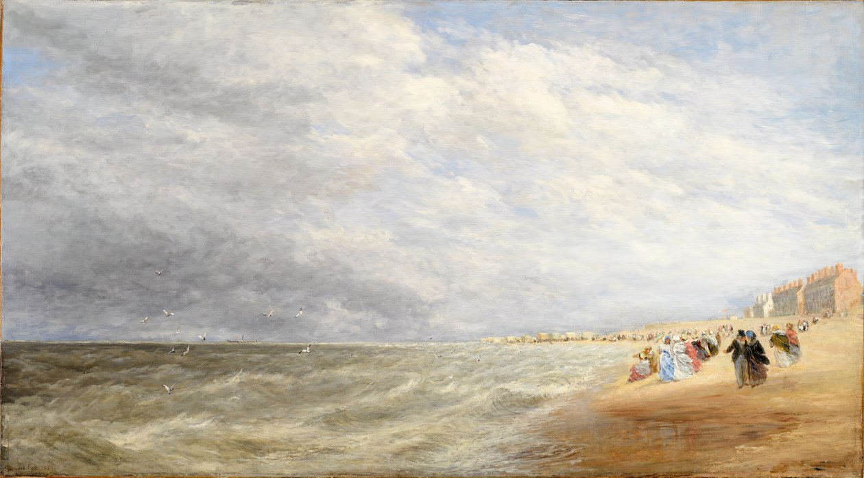 Rhyl Sands, 1855年。 作者 大卫·考克斯（David Cox）