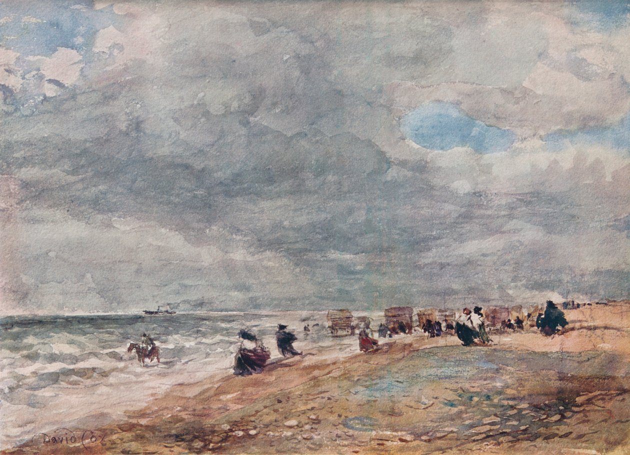 瑞尔·桑德斯（Rhyl Sands），c1850 作者 大卫·考克斯（David Cox）