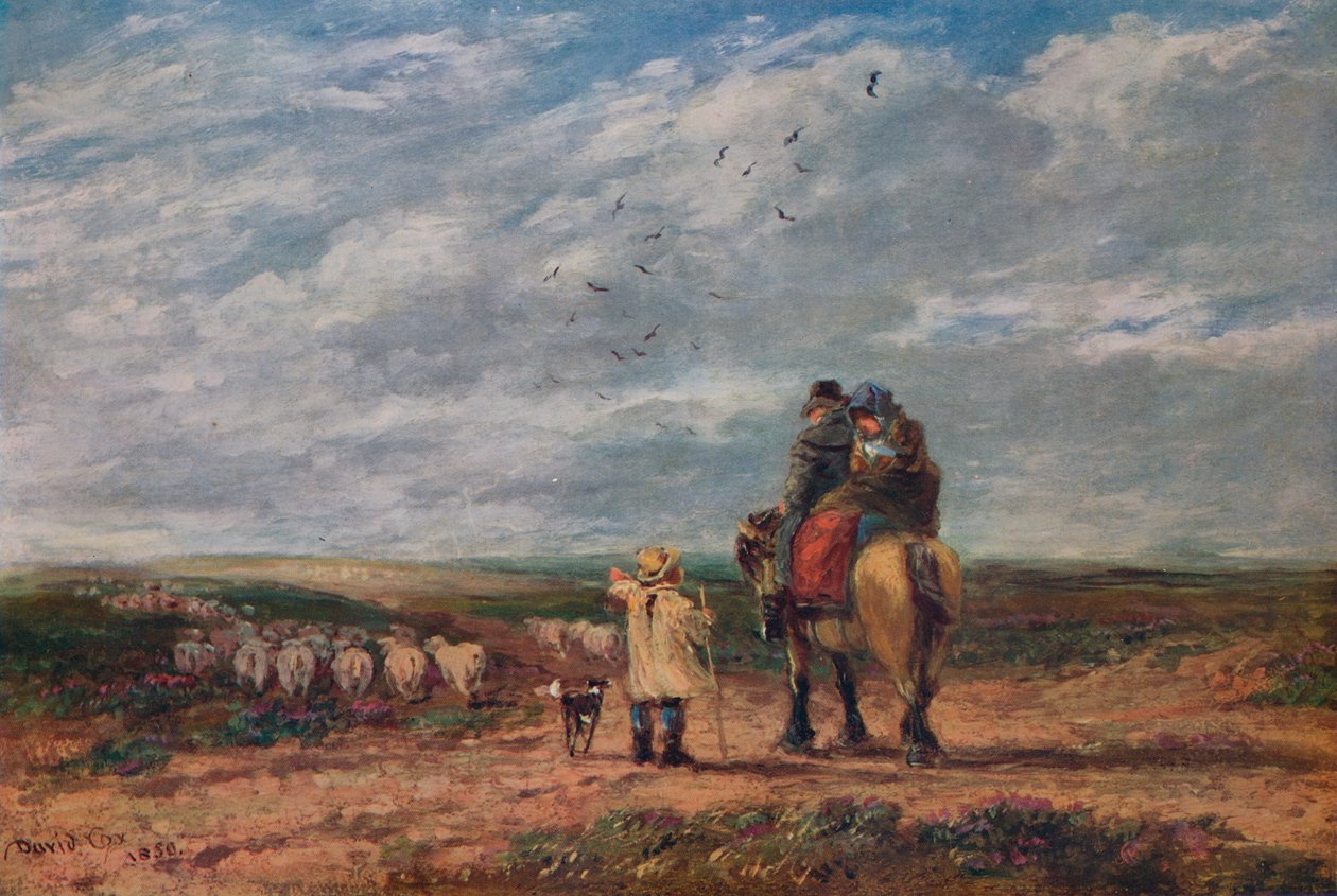 十字路口，1850年 作者 大卫·考克斯（David Cox）