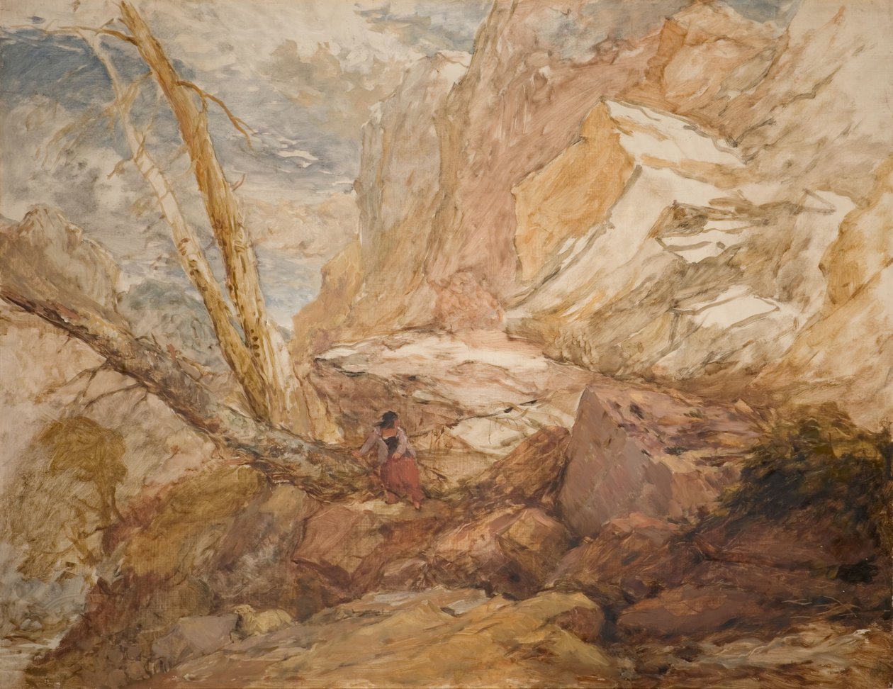 失踪的羔羊》，1853年。 作者 大卫·考克斯（David Cox）