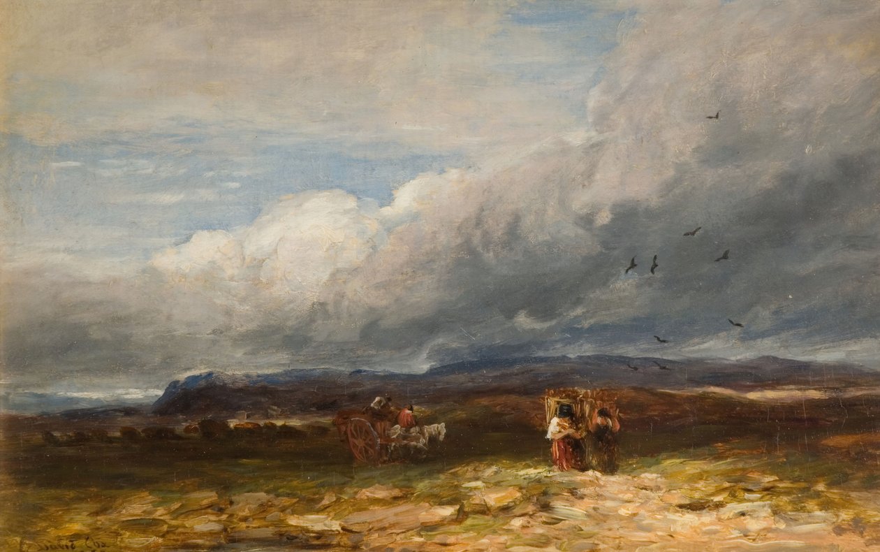 泥炭采集者》，1850年。 作者 大卫·考克斯（David Cox）