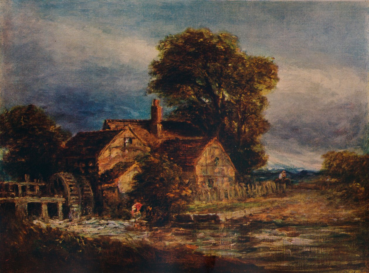 水车，c1839 作者 大卫·考克斯（David Cox）