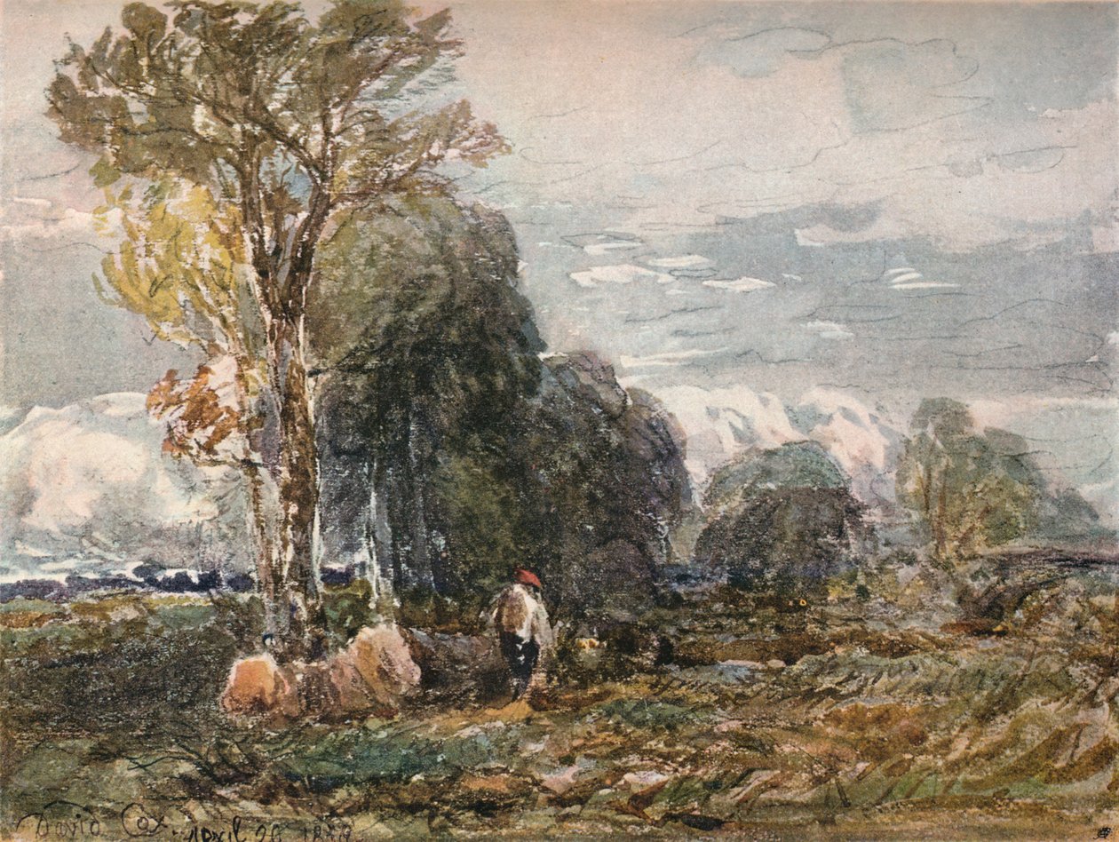 858夫，1858年 作者 大卫·考克斯（David Cox）