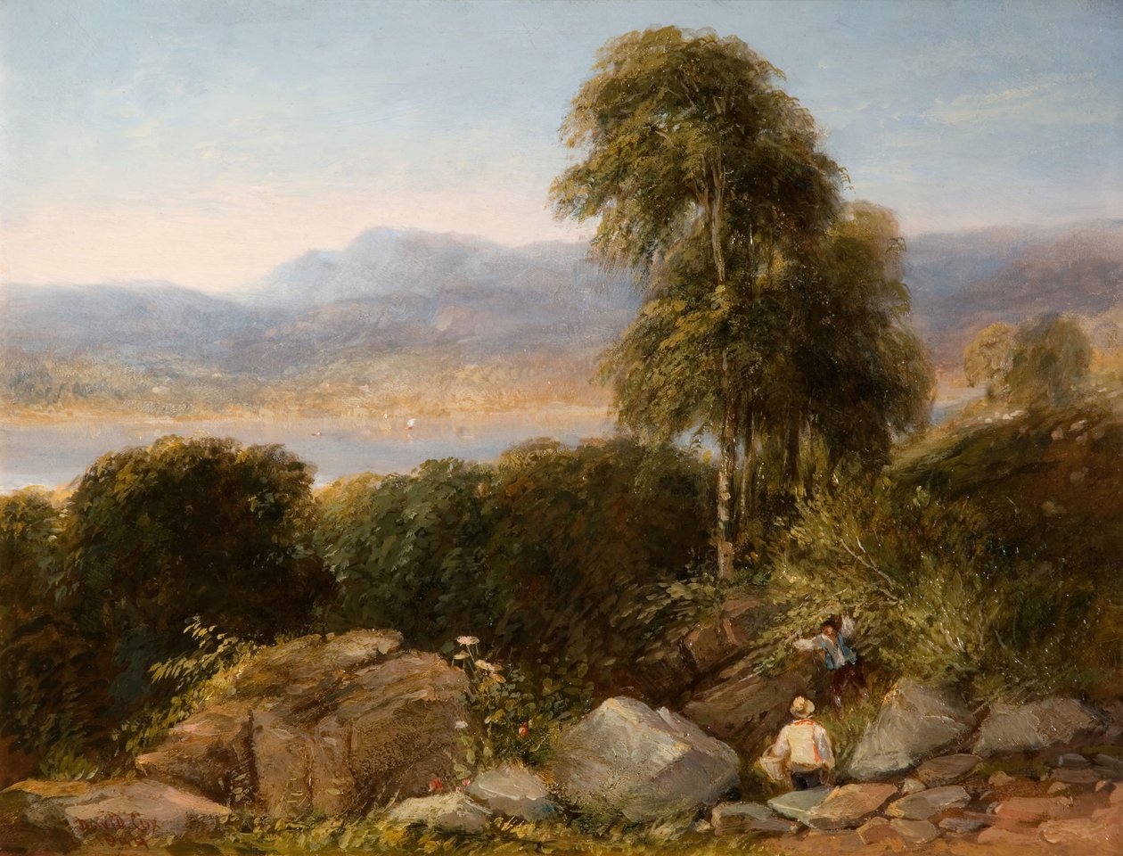温德米尔，1844年。 作者 大卫·考克斯（David Cox）