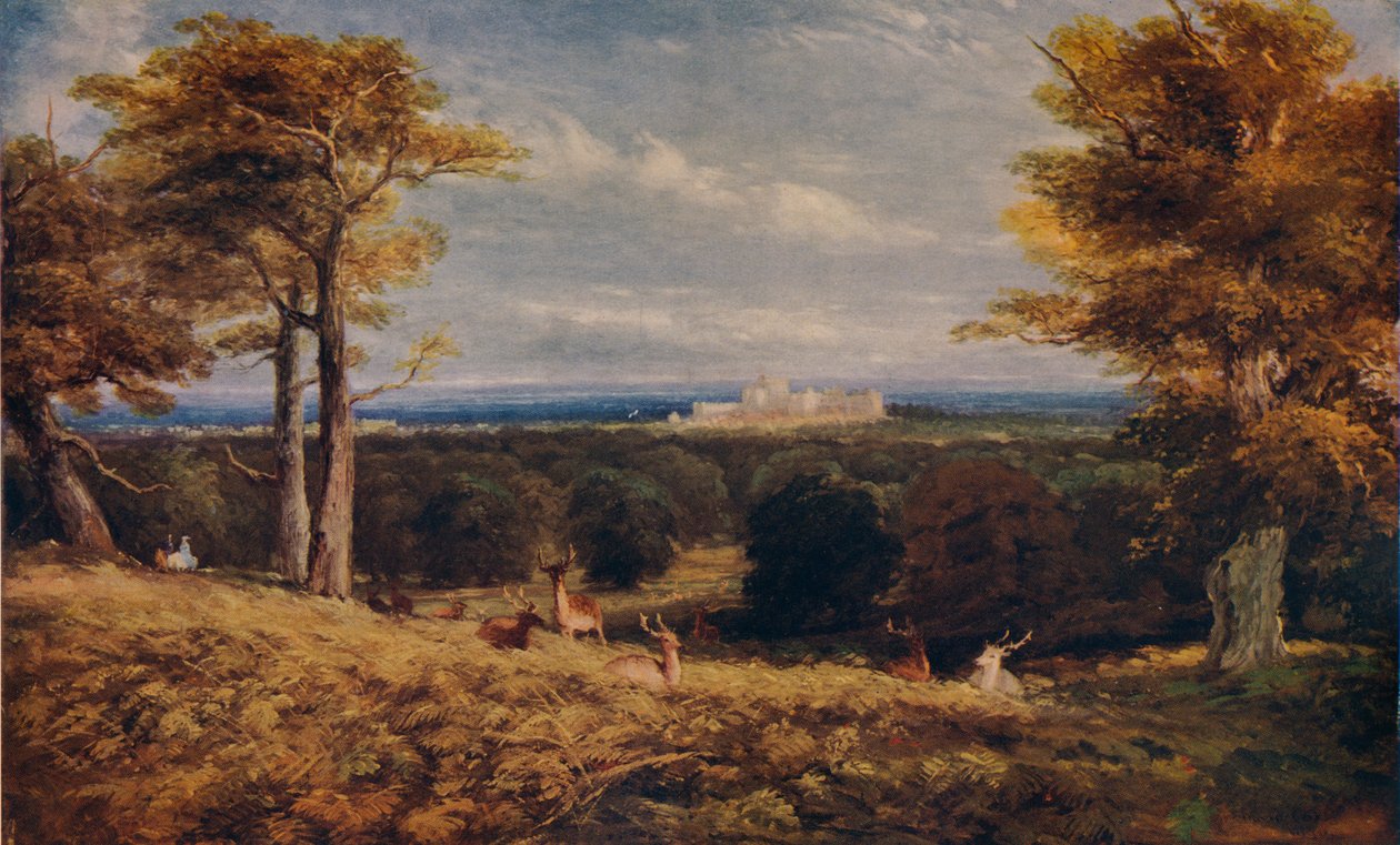 大公园的温莎城堡，1846年 作者 大卫·考克斯（David Cox）