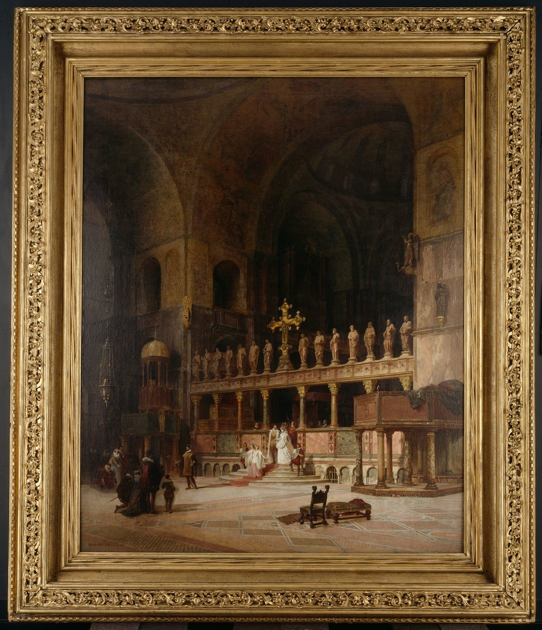 圣马克教堂内部，威尼斯，1869年 作者 大卫·达霍夫（David Dalhoff Neal）