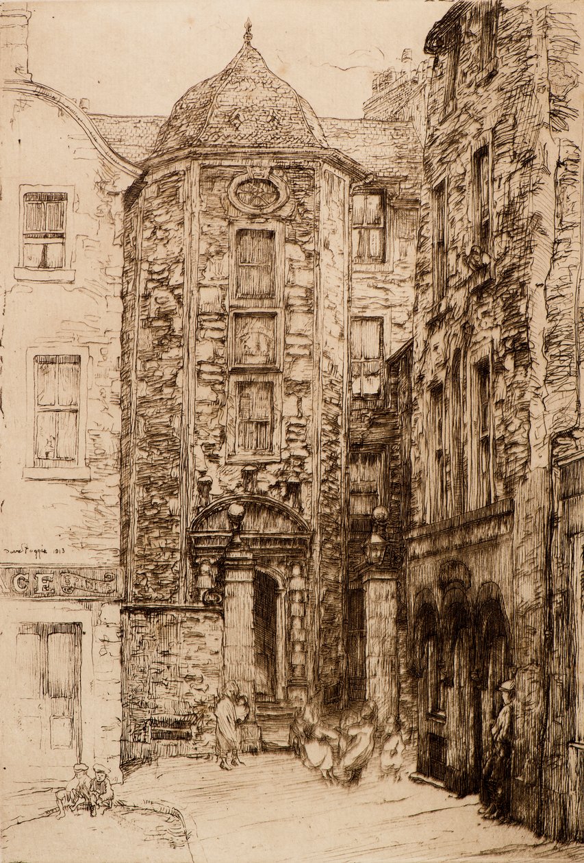 Strathmartine 旅馆，20 世纪（蚀刻） 作者 大卫·福吉