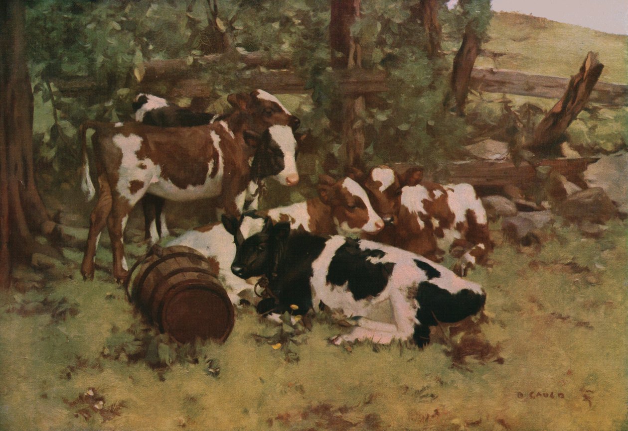 满足感，c1903，c1930。 作者 大卫·高尔德