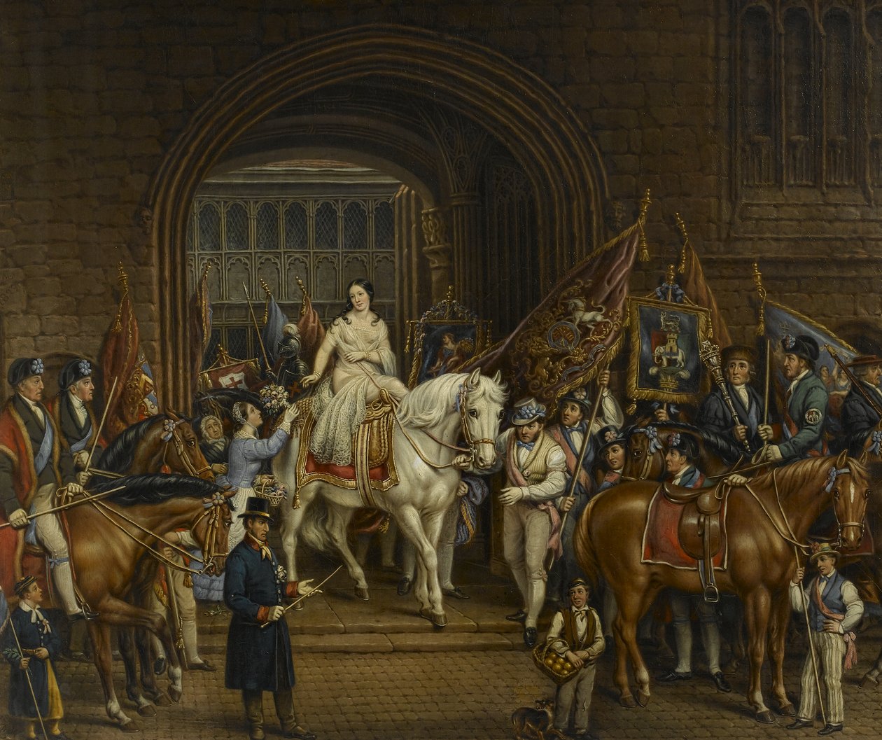 Lady Godiva游行1829年，1867年 作者 大卫·吉