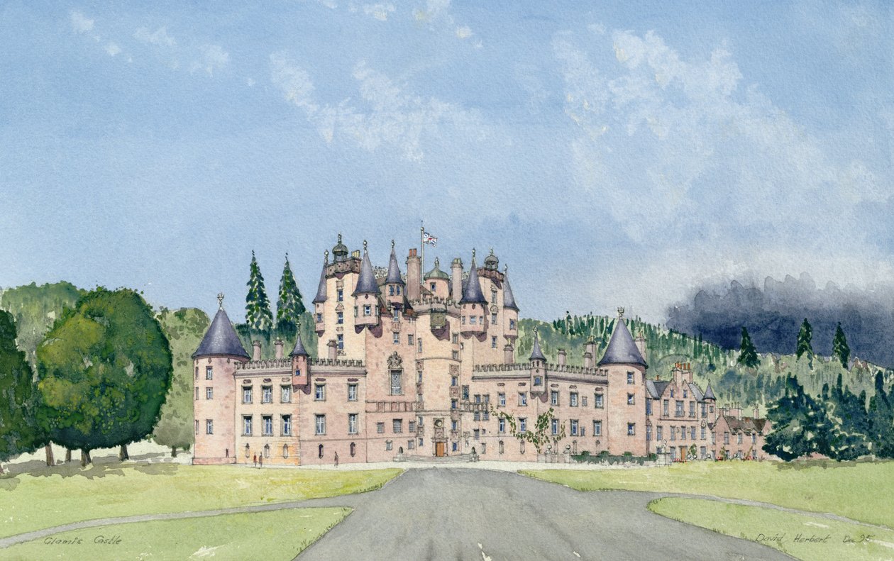 Glamis Castle，泰赛德（wc） 作者 大卫·赫伯特