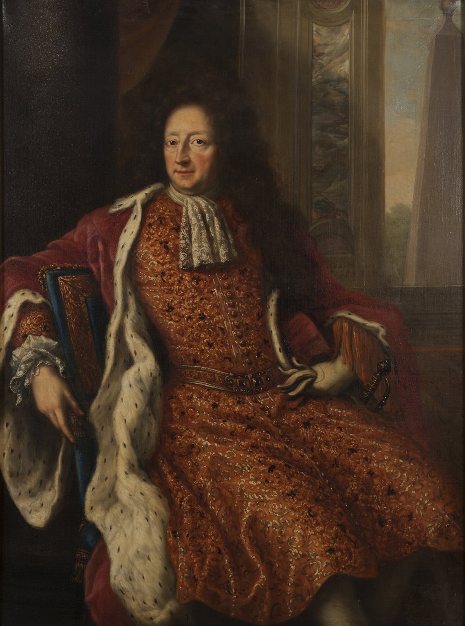 Comte Hans Wachtmeister, amiral de la marine royale suedoise - Portrait of Hans Wachtmeister (1641-1714), Count of Johannishus, by Ehrenstrahl, David Kloecker (1629-1698). Oil on canvas 作者 大卫·克罗克（DavidKlöcker）荣誉光束