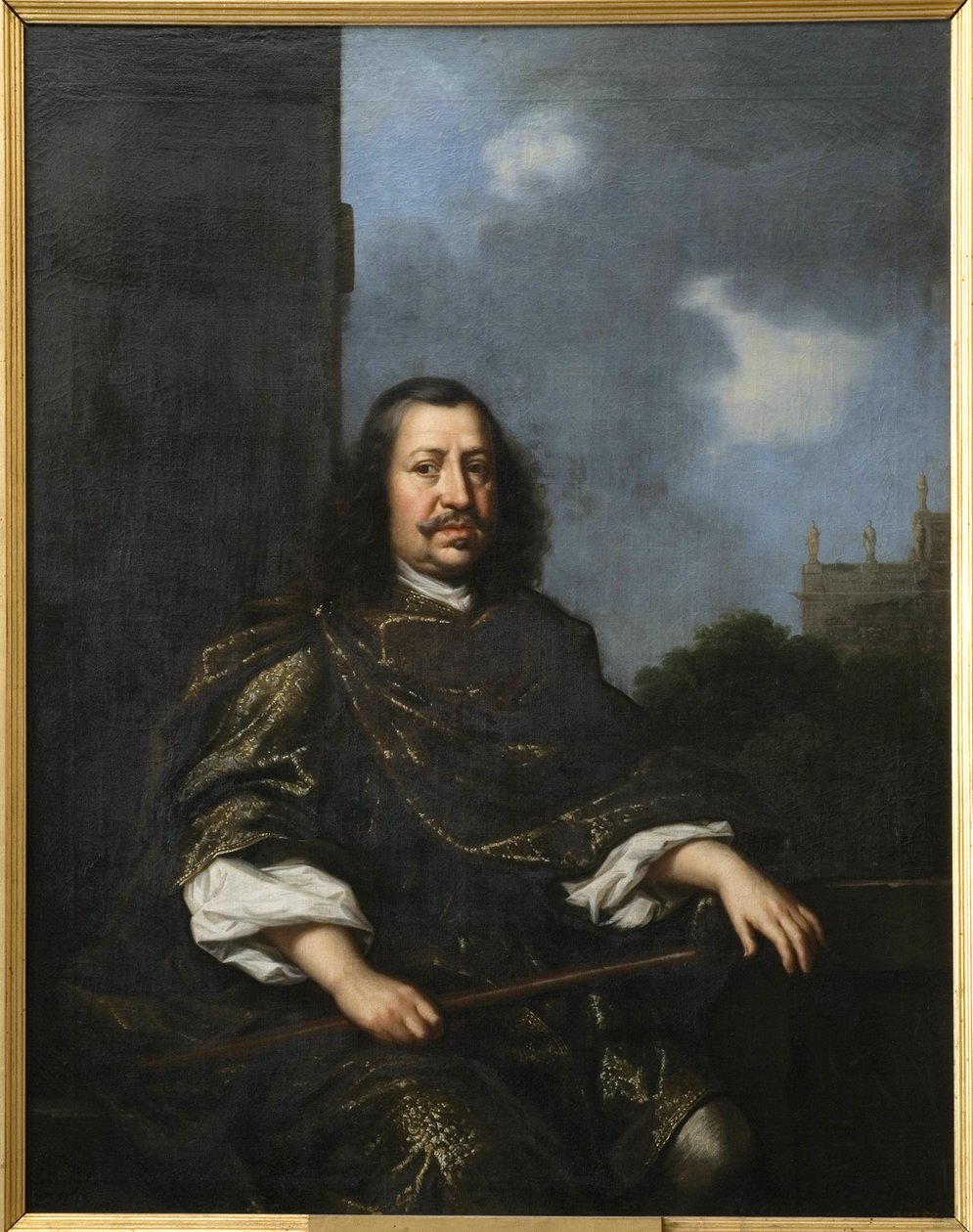 弗雷德里克三世-霍尔施泰因-戈托普--弗雷德里克三世公爵（1597-1659）的肖像，由埃伦斯特拉尔，大卫-克洛埃克（1629-1698）创作。布面油画。尺寸：152x120厘米。斯德哥尔摩国家博物馆 作者 大卫·克罗克（DavidKlöcker）荣誉光束