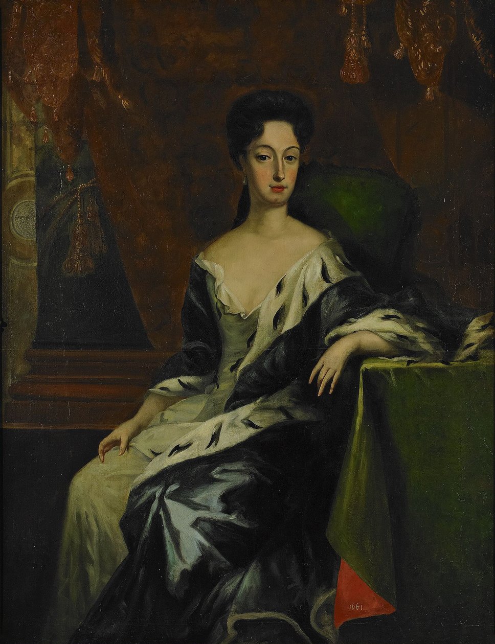 瑞典公主赫德维格-索菲亚，霍尔施泰因-戈托普公爵夫人的肖像，1681-1708年，17世纪末。 作者 大卫·克拉夫特来自