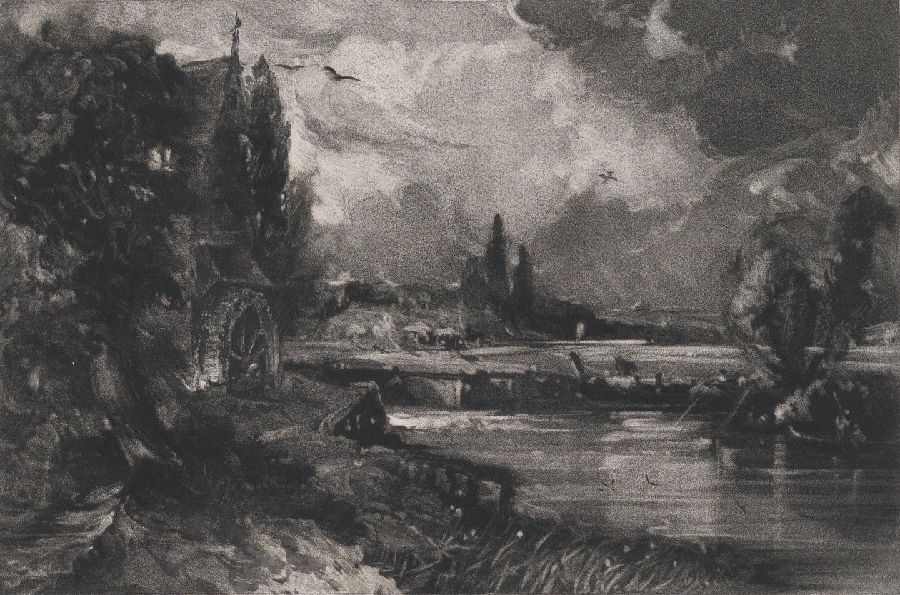 A Mill，1829年。 作者 大卫卢卡斯