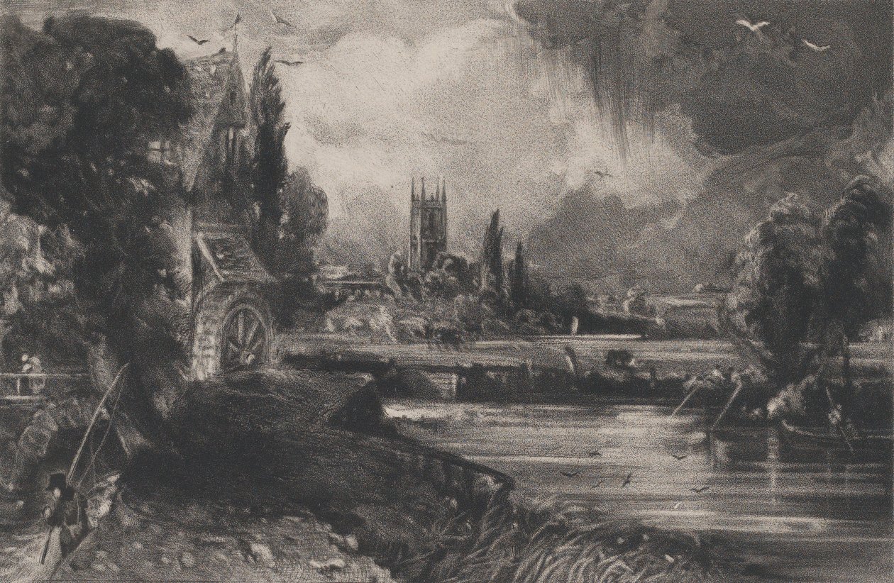 A Mill，1832年。 作者 大卫卢卡斯