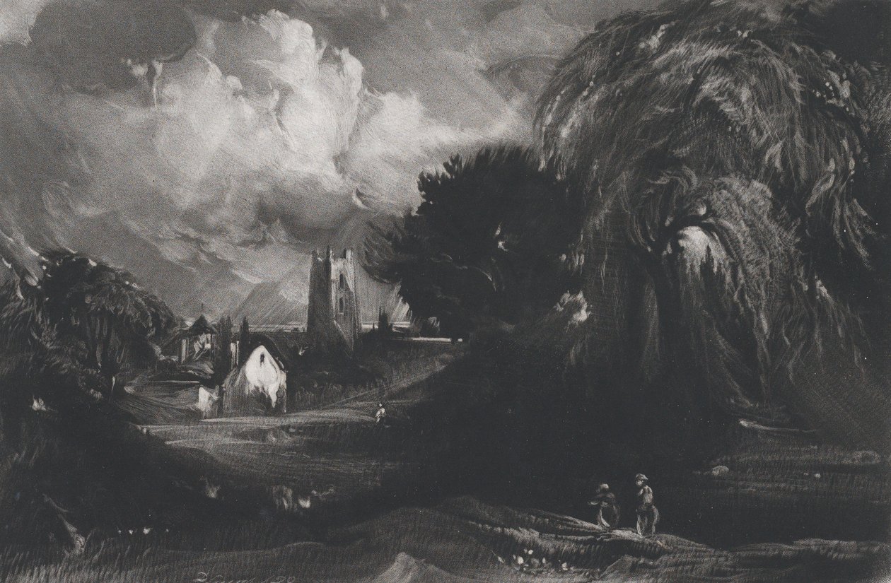 Stoke-by-Neyland，1829年。 作者 大卫卢卡斯