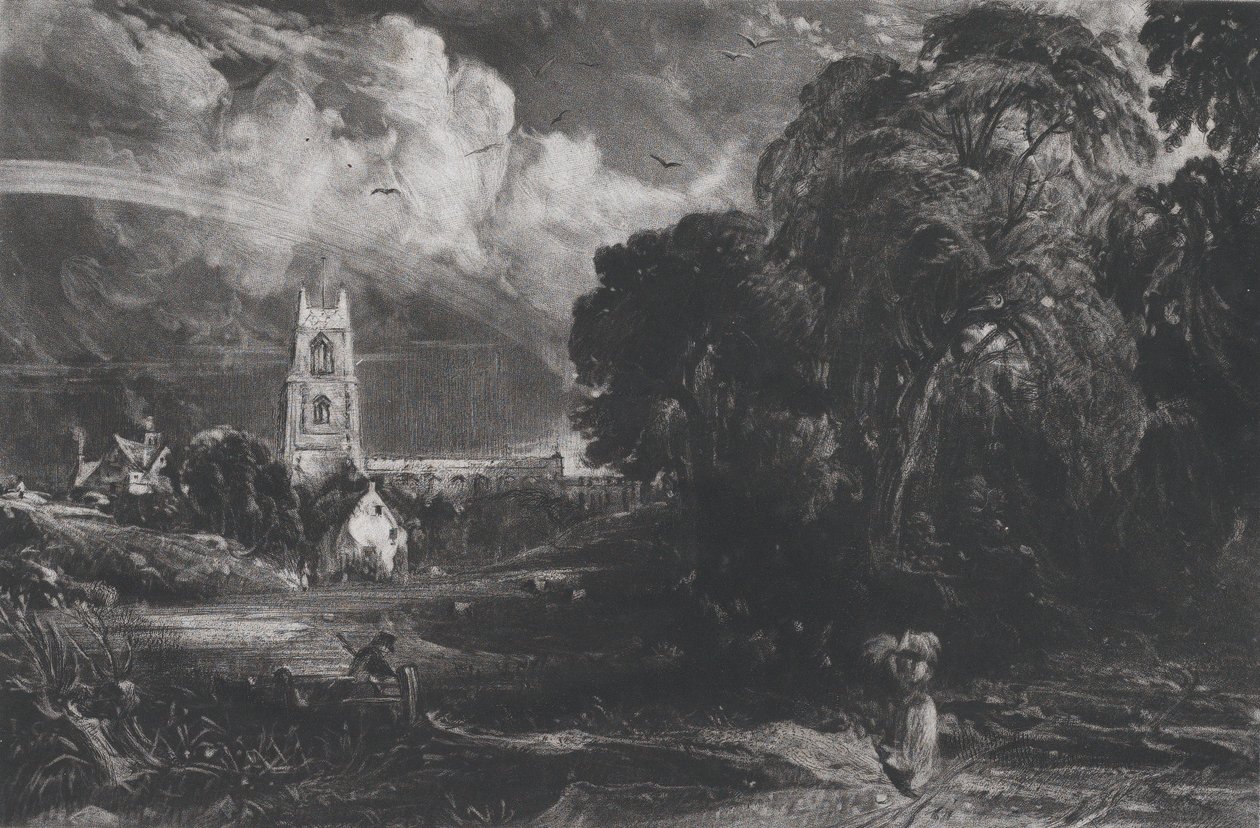 Stoke-by-Neyland, 1830年。 作者 大卫卢卡斯