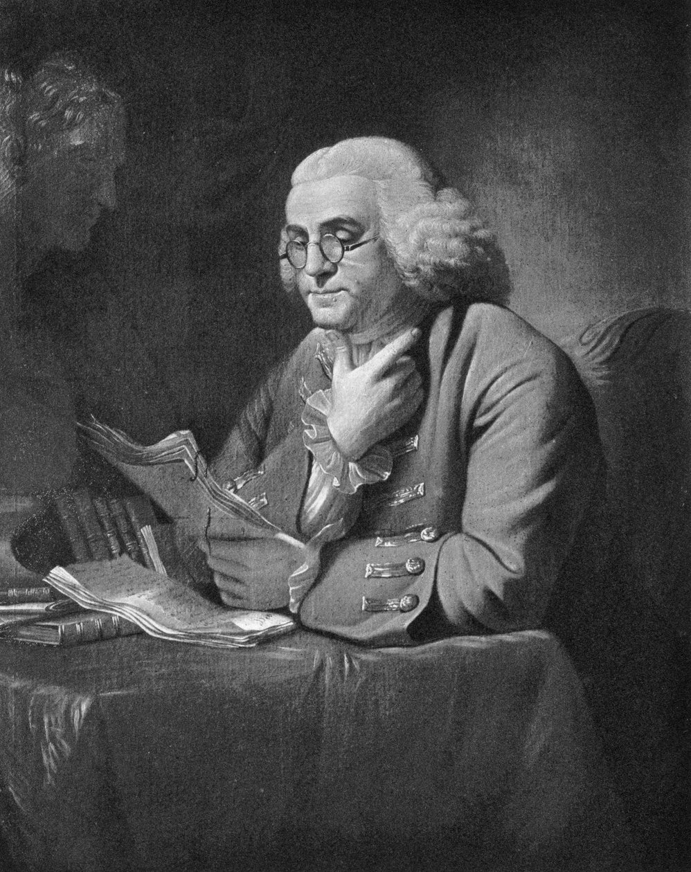 本杰明·富兰克林（Benjamin Franklin），c1766 作者 大卫·马丁