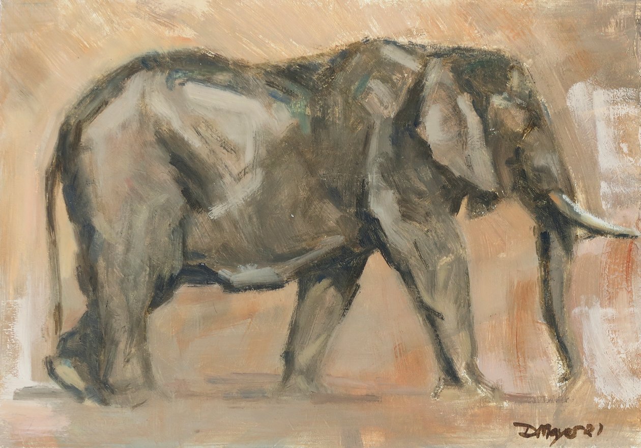 公牛象》，2019年（油画） 作者 大卫·迈耶