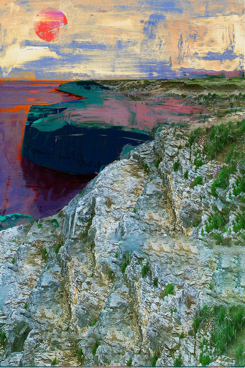 查尼亚，2015年，混合媒体 作者 大卫·麦康诺奇