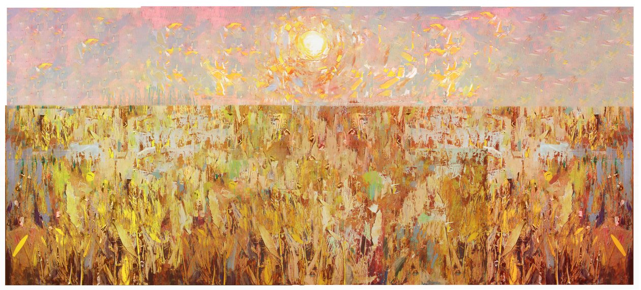 玉米田拼贴画，2017 作者 大卫·麦康诺奇