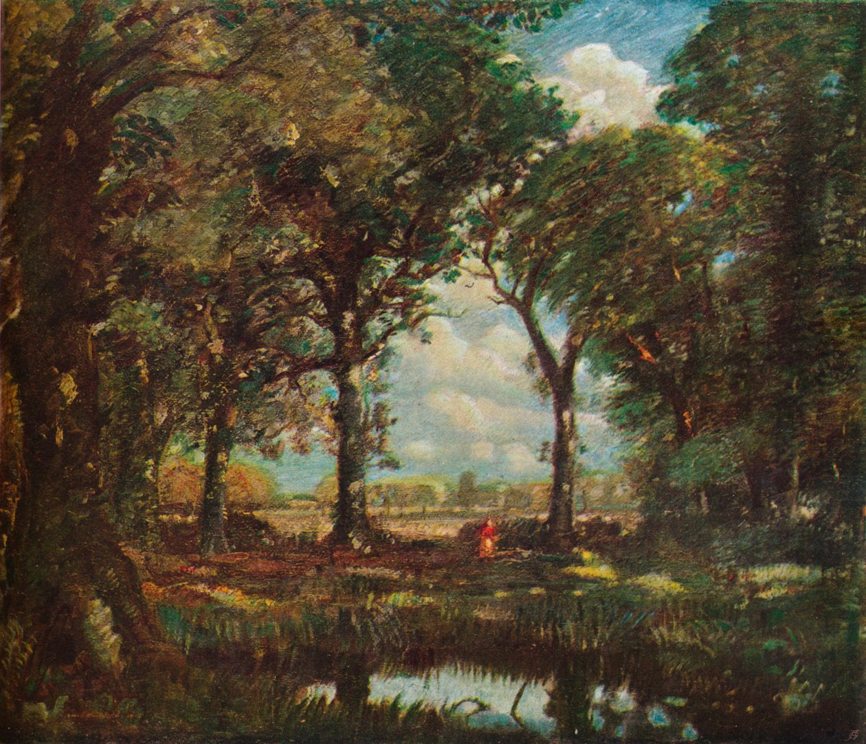 林地泳池，c1905 作者 大卫·缪尔黑德