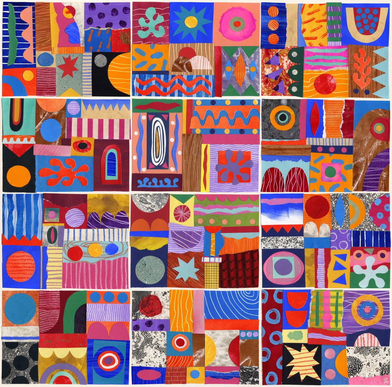 拼贴画 12，2022 年 作者 大卫·牛顿