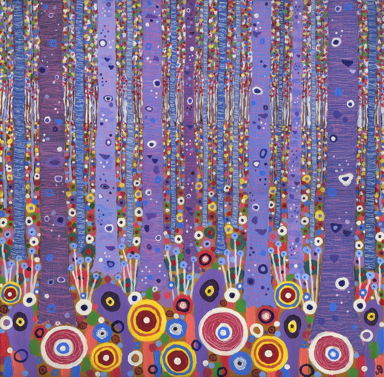 紫色森林 1, 2012 作者 大卫·牛顿