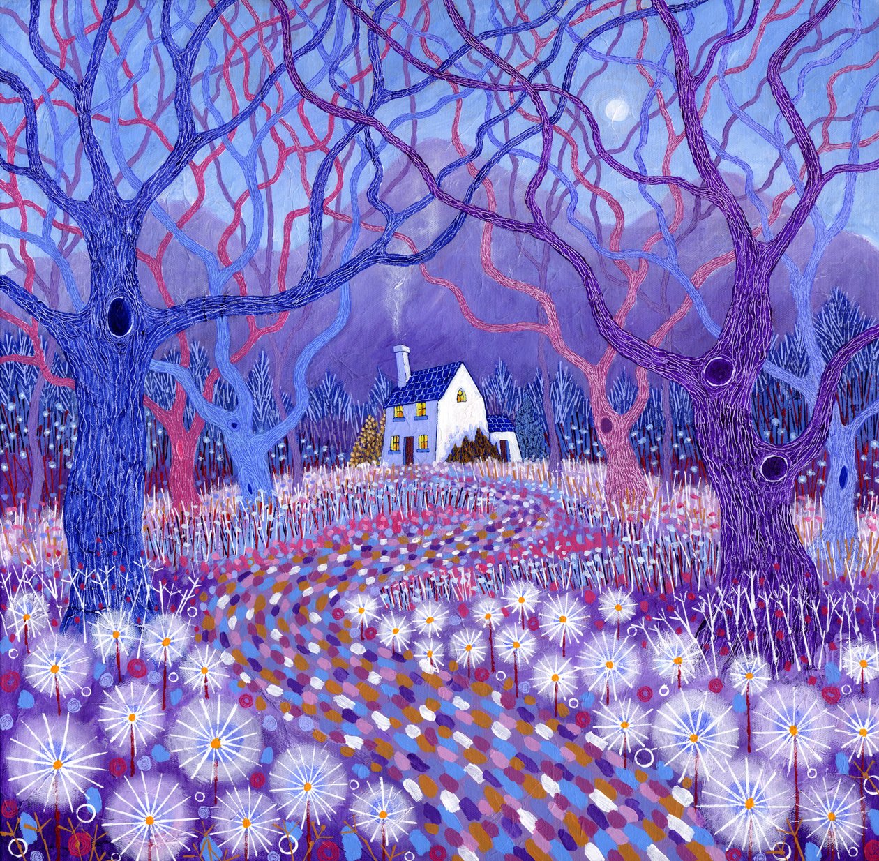 隐居》，2014 年（丙烯酸画布） 作者 大卫·牛顿