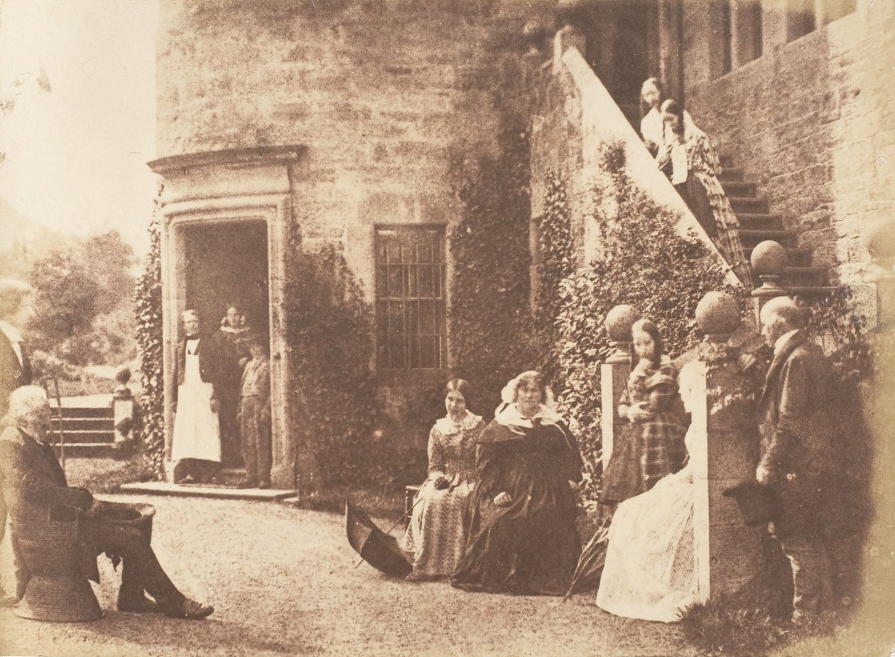 博纳利塔。科伯恩勋爵的家，1843-47。创造者：David Octavius Hill, Robert Adamson, Hill & Adamson. 作者 希尔和亚当森
